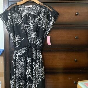 Oscar de la Renta NEW with tags black blouse robe